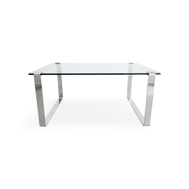 Glass Dining Table with Chrome Finish from Draenert For Sale - Image 9 of 9