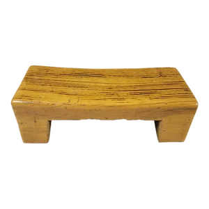 Antique Chinese Elm Wood Headrest, Late Qing