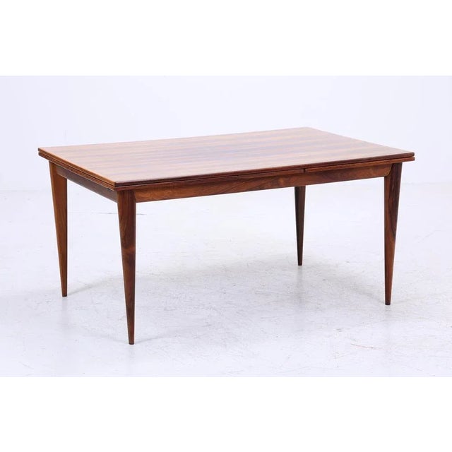 Mid-Century Extendable Kitchen Dining Table in Wood by Niels O Møller, 1970s For Sale - Image 3 of 11