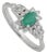 Diamond Studded Regal Natural Emerald Wedding & Engagement Cocktail Ring Size 6 For Sale