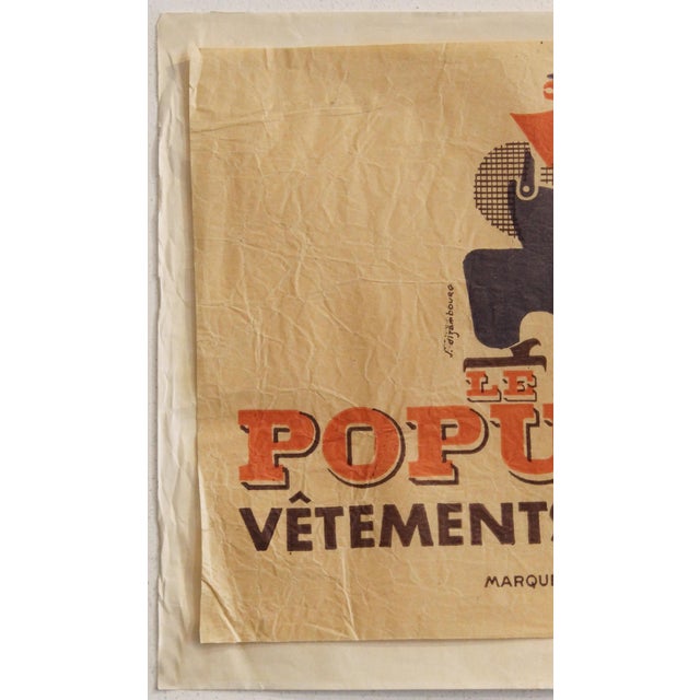 Date: 1950's Size: 15 x 10.5 inches Artist: J. Dizambourg Note: Glued on a tin paper About the poster: A vintage...