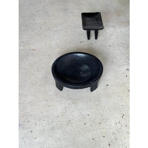 Large Monoxyl Bowl in Black Mango Wood For Sale - Image 9 of 18