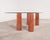 Mario Bellini Colonnato Persian Red Travertine Glass Dining Table For Sale In Sacramento - Image 6 of 18