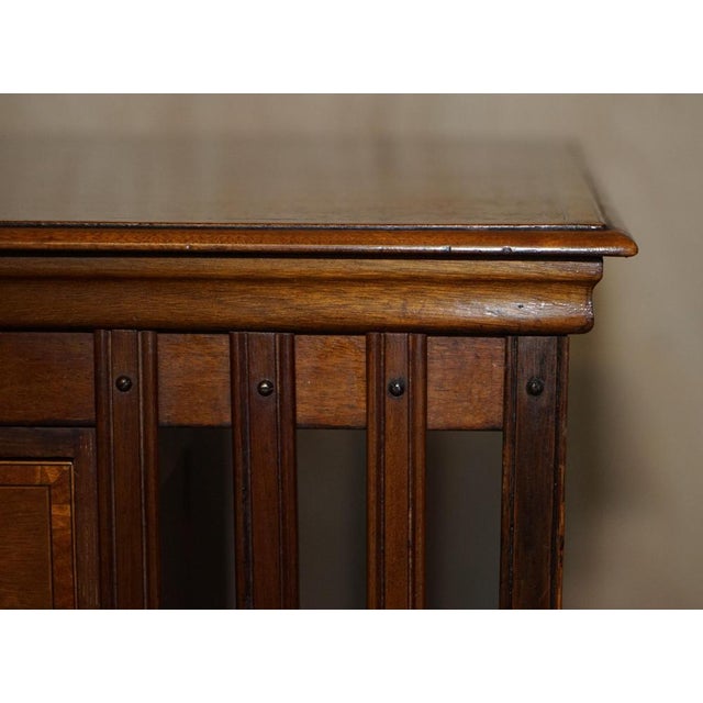 Antique Victorian Walnut Revolving Bookcase, 1880s For Sale - Image 6 of 18