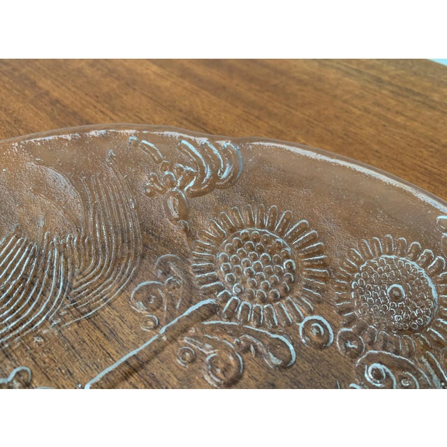 Vintage Swedish Doran Glass Plate by Goran Warff for Kosta Boda For Sale - Image 5 of 18
