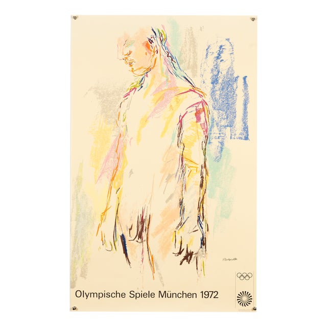 Olympia Serigraph Poster by Oskar Kokoschka, 1972 For Sale