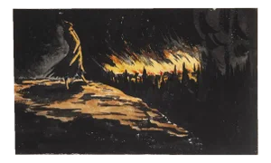 Nicolas Pichon, Night, Etching, Late 20th Century