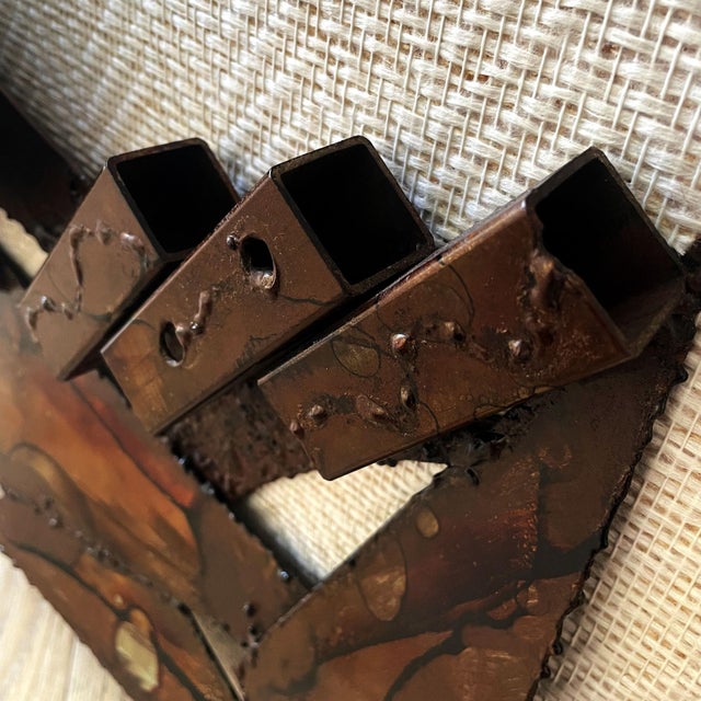 Danish Brutalist Metal Wall Sculpture by Henrik Horst, 1970s For Sale - Image 17 of 18