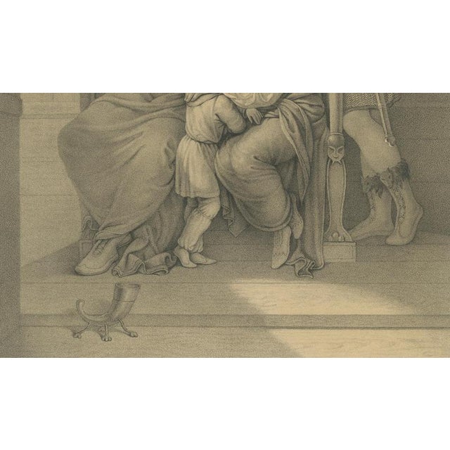Gold After Pehr Wickenberg, Frithiof and King Ring, 1850, Lithograph For Sale - Image 8 of 10