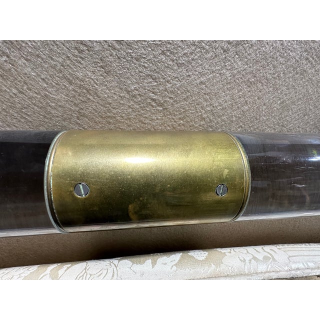 1980s Brass and Lucite by Marcello Mioni Headboard and Footboard For Sale - Image 13 of 14