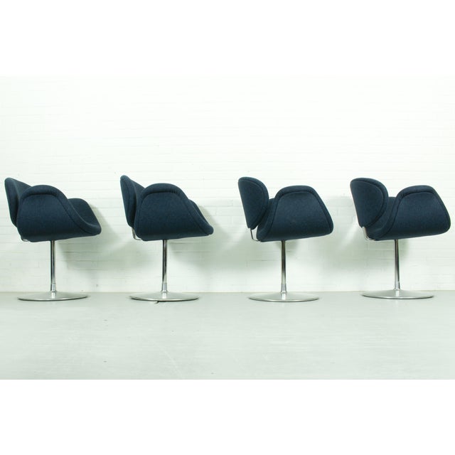 Swivel Little Tulip Dining Chairs by Pierre Paulin for Artifort, 1965, Set of 4 For Sale - Image 12 of 16