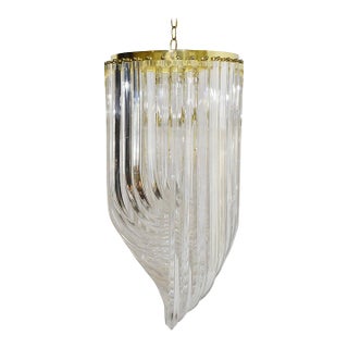 Mid-Century Modern Lucite Loop Chandelier For Sale
