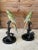 Bronze Late 20th Century Coastal Tropical Bronze Hand Painted Parrot Statues on Marble Bases-Pair For Sale - Image 8 of 12