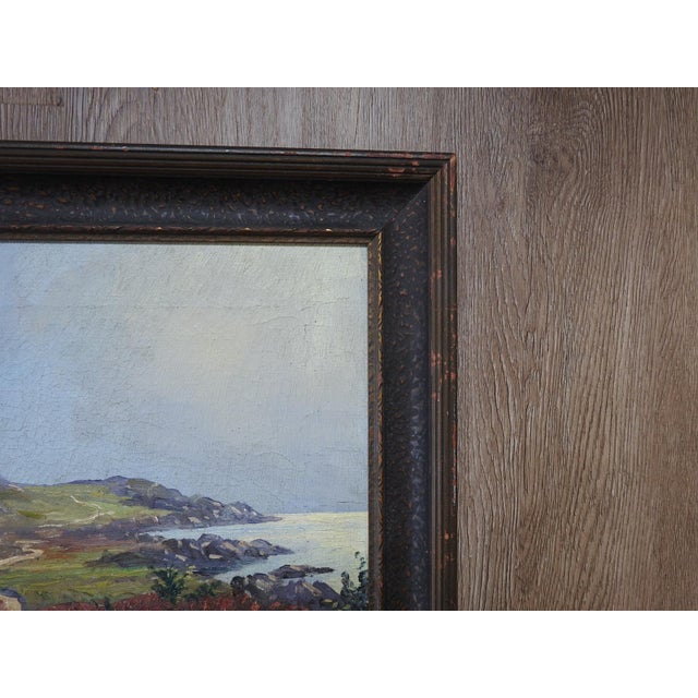 Early 20th Century Remote Coastal Landscape Painting For Sale In Seattle - Image 6 of 7