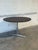 Dark Teak Round Adjustable Height Coffee to Dining Table Vintage Mid-Century Modern 1970s For Sale - Image 9 of 11