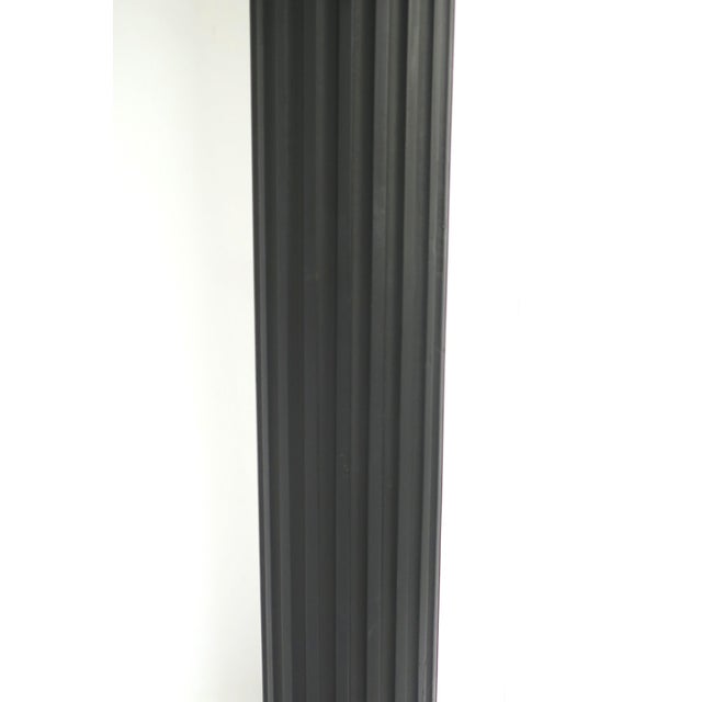Wood Black Column Pedestal, Neoclassical Style, Circa 20th Century For Sale - Image 7 of 13
