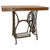 Vintage French Wrought Iron and Oak Side Table with Sewing Machine Base, 1960s For Sale - Image 10 of 10