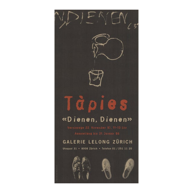 Antoni Tapies Dienen, Dienen, 1997 For Sale