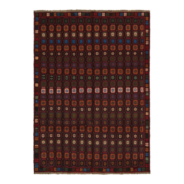 Rug & Kilim’s Baluch Tribal Rug With Colorful Geometric Patterns For Sale