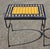 Handcrafted Moroccan Mosaic Tile Accent Table / Plant Stand – Blue & Yellow For Sale In Orlando - Image 6 of 6