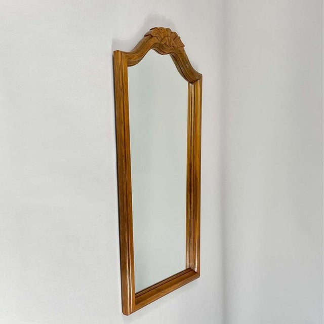 Art Deco Oak Wall Mirror, Germany, 1930s For Sale - Image 6 of 12