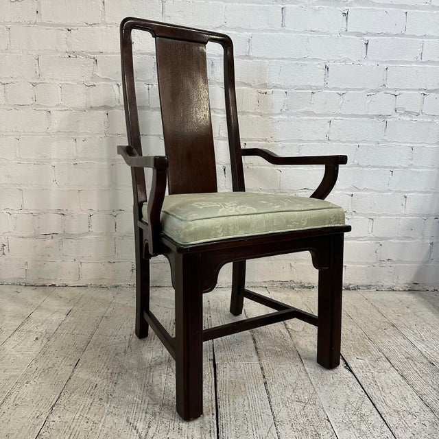 Set of 8 Chromecraft Asian Style Dining Chairs For Sale - Image 12 of 12