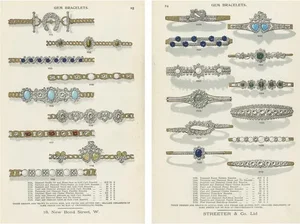 Streeter, Gem Bracelets, 1898, Prints, Set of 2