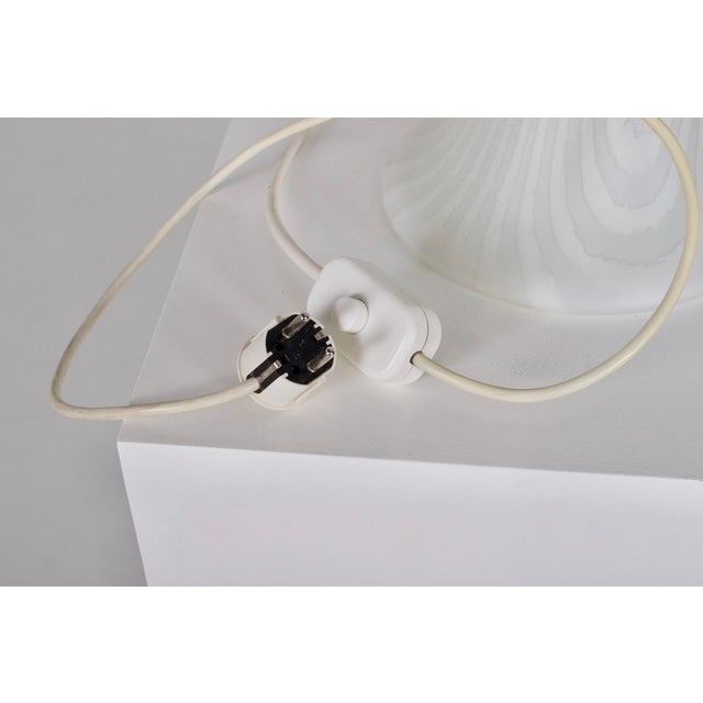 Large Zebra Mushroom Lamp with Dual Lights, 1970s For Sale - Image 11 of 12