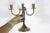 Vintage English Brass Four Candle Candelabra For Sale - Image 9 of 10