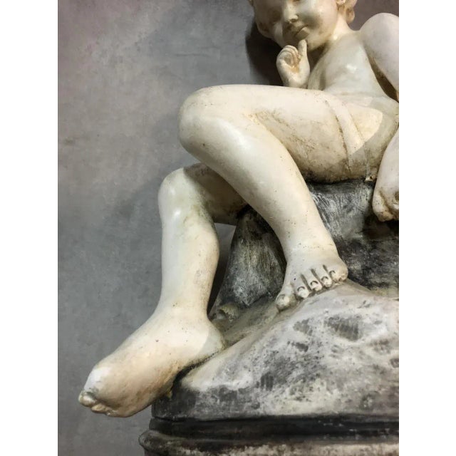 Sculpture Materials Antique Plaster Silent Child of Falconnet Sculpture For Sale - Image 7 of 15