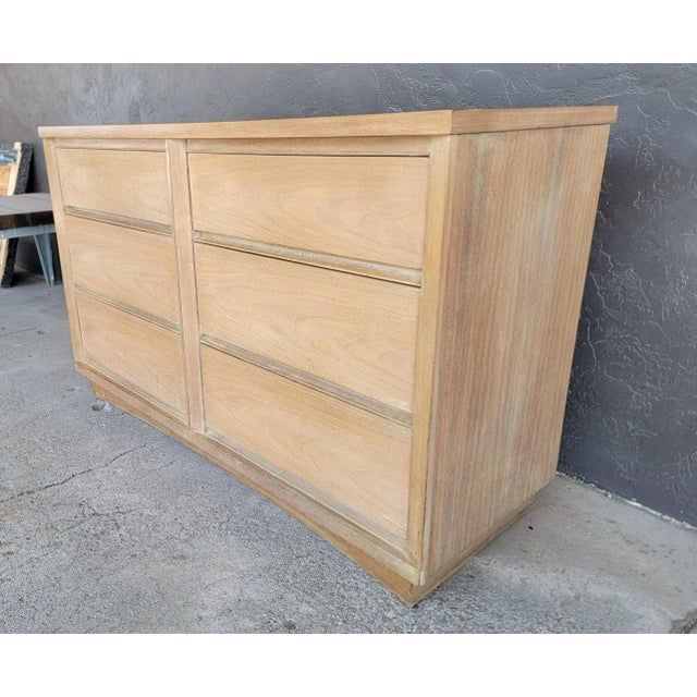 Kent Coffey Kent Coffey Cerused Walnut Mid-Century Modern Low Dresser For Sale - Image 4 of 14