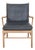 Vintage Colonial Chair in Ash and Black Leather by Ole Wanscher, 2000s For Sale