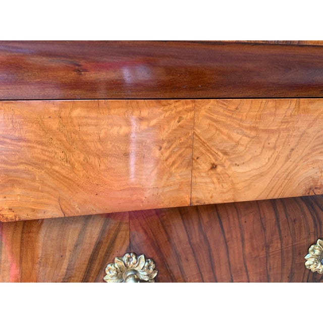 Wood Italian Neoclassical Commode With Exceptional Brass Hardware For Sale - Image 7 of 18