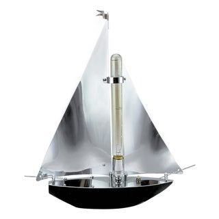 Art Deco Chrome Yacht Lamp Sculpture, England, 1930s For Sale