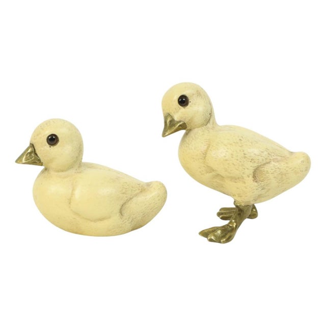 Duck Figurines in Resin and Brass from Malevolti, Italy, 1970s, Set of 2 For Sale - Image 5 of 13