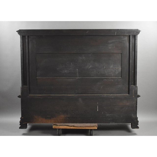 Antique Carved Oak Hall Bench, 1880 For Sale - Image 4 of 18