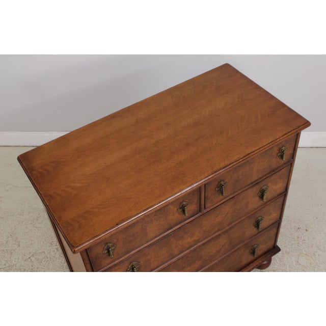 Wright Table Co William & Mary Style Walnut Tall Chest For Sale - Image 9 of 13