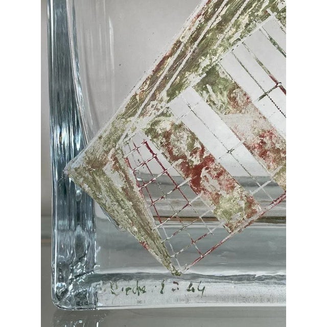 French Crystal vase by Anatole Riecke – 1944, La Coupole Restaurant, Paris. This vase is a creation of the artist Anatole...