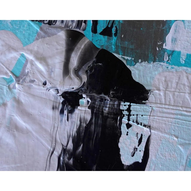 ALL IN BLOOM: This bold, brushstroke hand-cut parchment painting works great as an abstract statement piece everywhere...