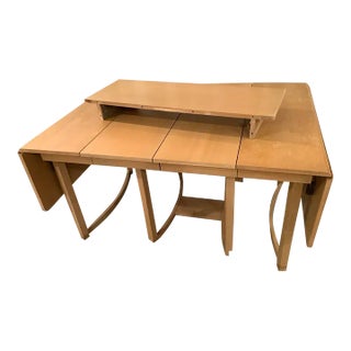 1950s Mid-Century Widdicomb Drop Leaf Dining Table For Sale