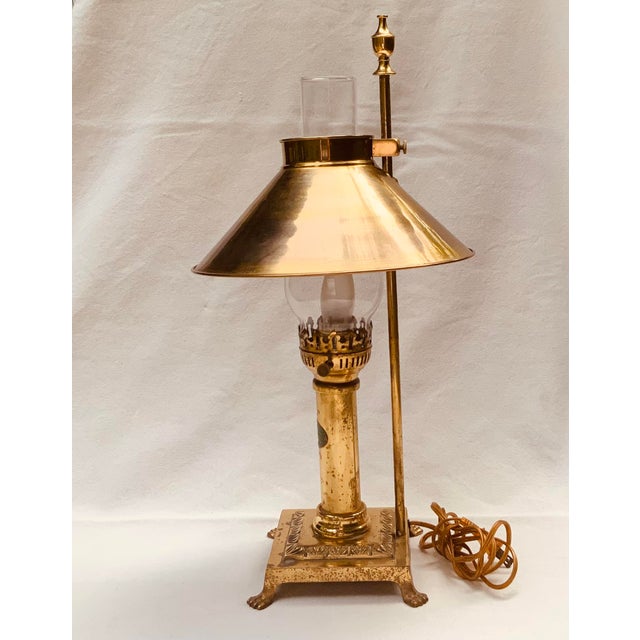 Vintage Orient Express Table Lamp - Brass Railroad Inspired Design, c.1980 For Sale - Image 15 of 17