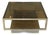 Amber Glass Coffee Table with Geometric Structure, Italy, 1970s For Sale