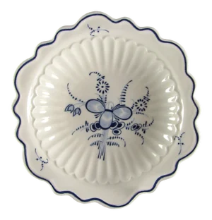 Chinoiserie Blue and White Round Bowl Dish Catch All