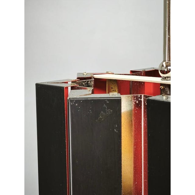 Black Vintage Space Age Pendant Light by Napako, Czechoslovakia, 1960s For Sale - Image 8 of 15