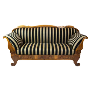 Early 19th Century Biedermeier Walnut Sofa, Germany