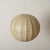 Large Mid-Century Modern Beige Round Cocoon Pendant Light by Achille Castiglioni for Hille, Italy, 1960s For Sale - Image 3 of 12