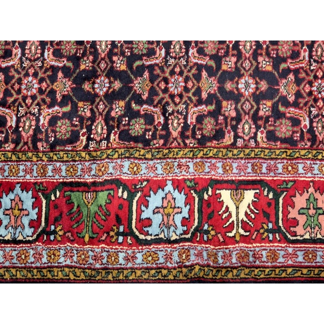 Vintage Hand-Knotted Bidjar Herati Rug in Wool, 1960s For Sale - Image 8 of 11