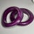 Modern 1980s Vintage Modernist Chunky Magenta Swirl Bangles - a Pair For Sale - Image 3 of 3