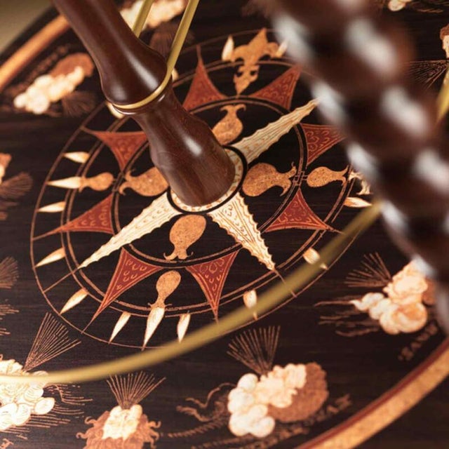 Explora Globe in Honey Brown by Zoffoli Mappamondi For Sale - Image 6 of 10