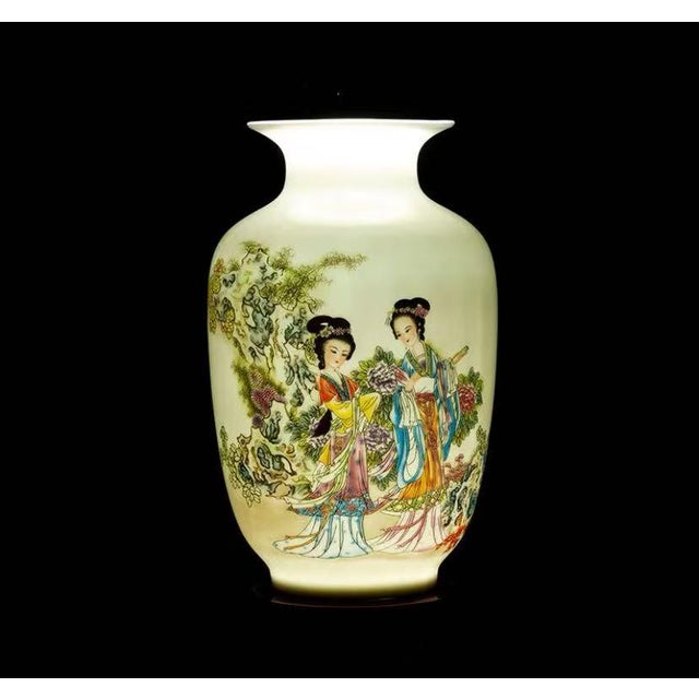 Traditional High-Grade Transparent Blue and White Porcelain Ornament For Sale - Image 3 of 3